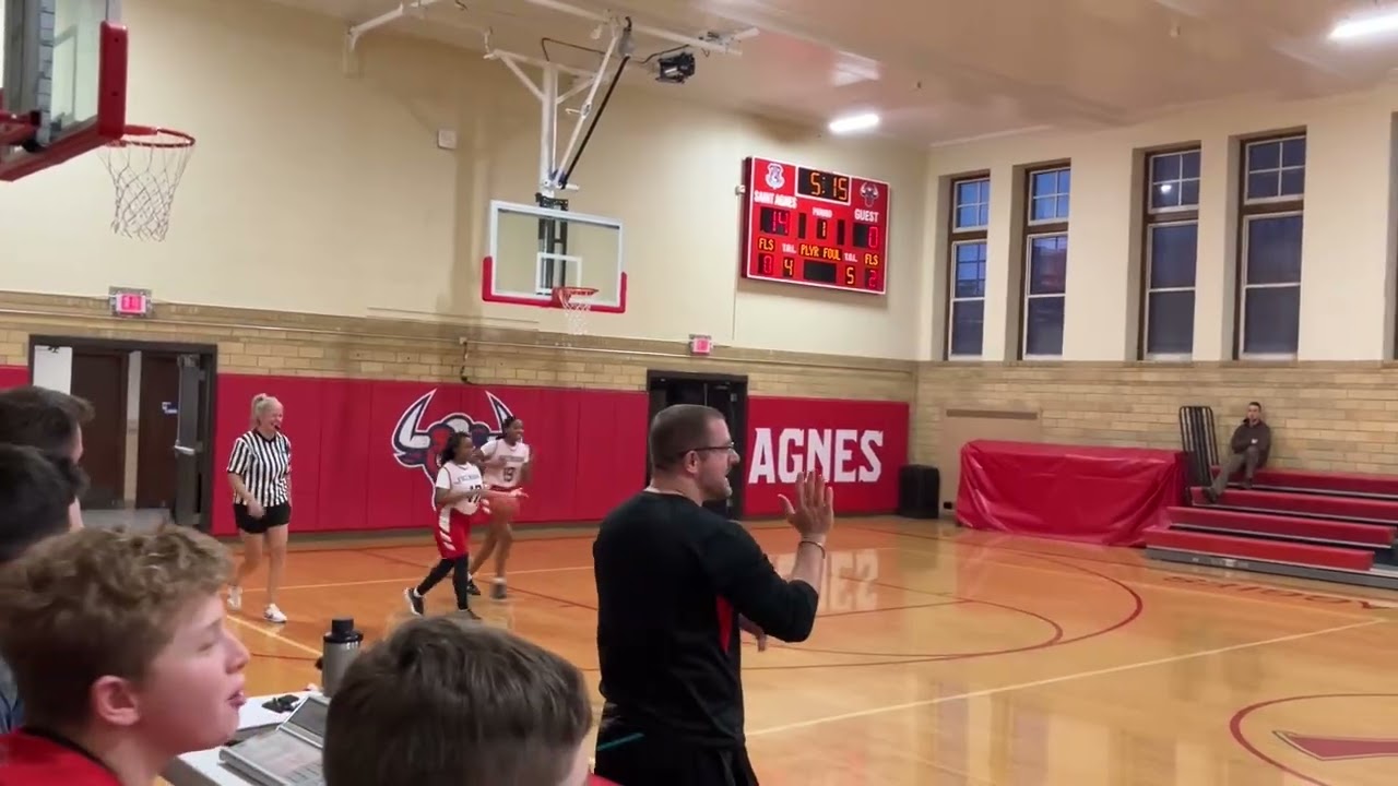 2025-2026 St Agnes 7th-8th Grade Girls Basketball Game #8 vs Acension Red (2-9-26)