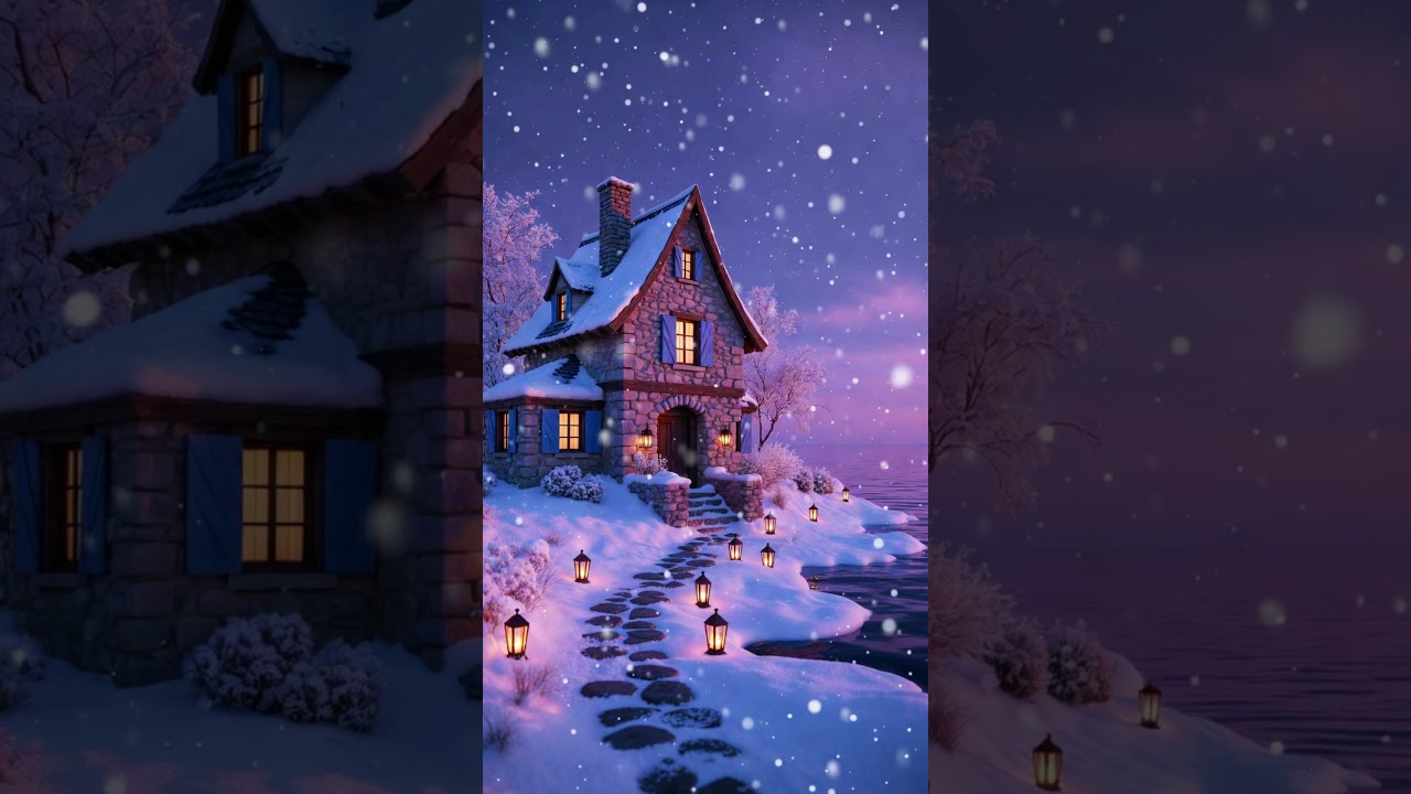 Still Natt vid Sjön ❄️ Nordic Ambient Sleep – Cold Night, Deep Rest