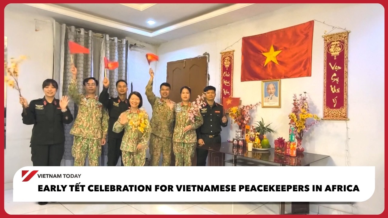 Раннее празднование Тет для вьетнамских миротворцев в Африке | Vietnam Today