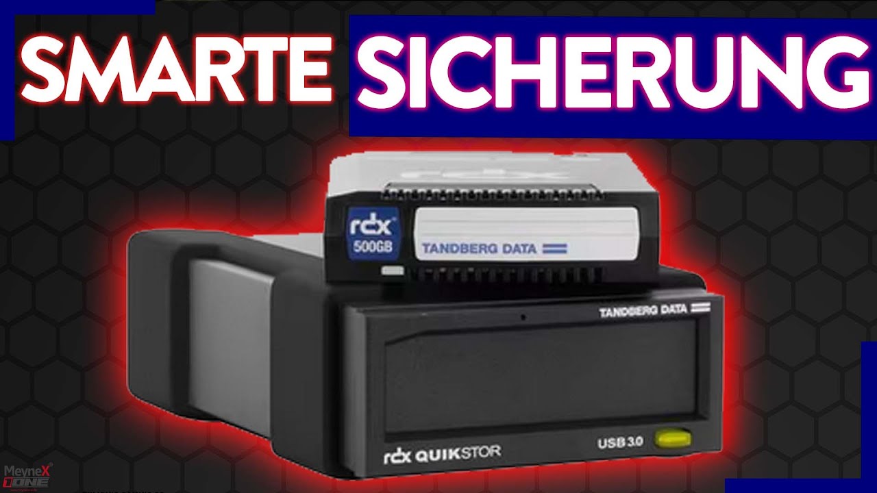 Datensicherung auf externer Festplatte durch ein RDX von Tandberg - quickstore - Backup