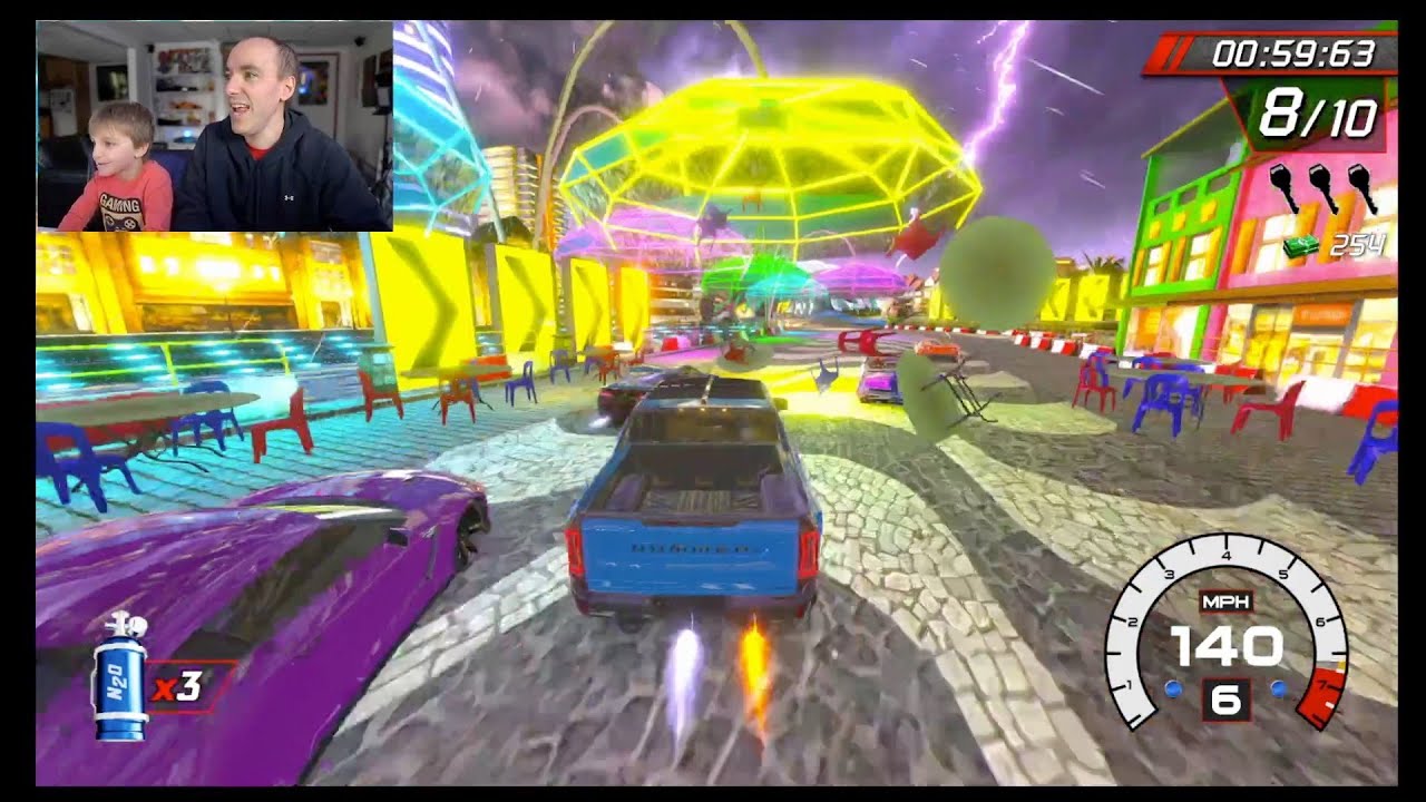 Наш первый раз играем в Cruis'n Blast