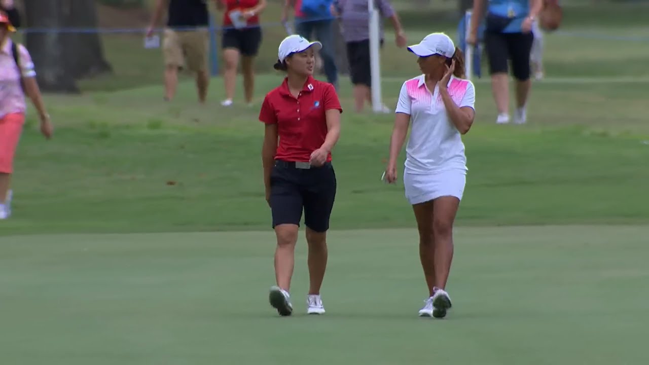 Minjee Lee, Cheyenne Woods, Y.Tseng_2014 LET Australian Ladies Masters_Final Round_February 9, 2014.