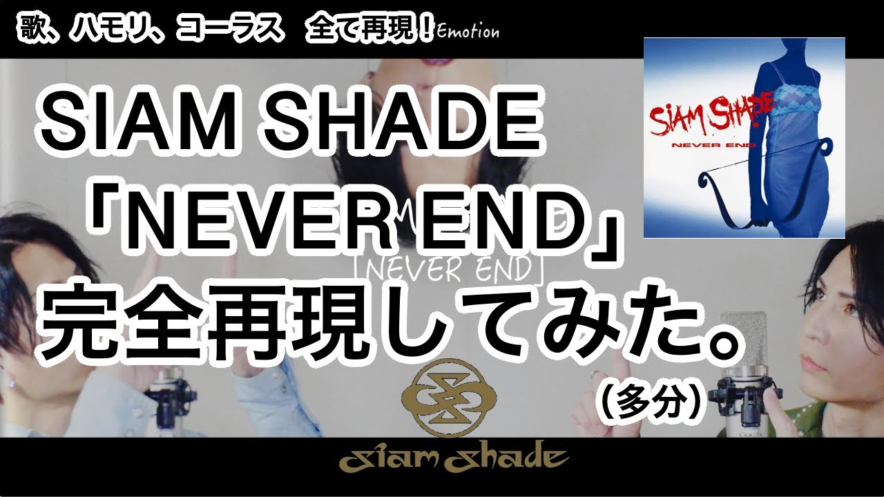【SIAM SHADE】「NEVER END」完全再現してみた。（多分ですけどね？）