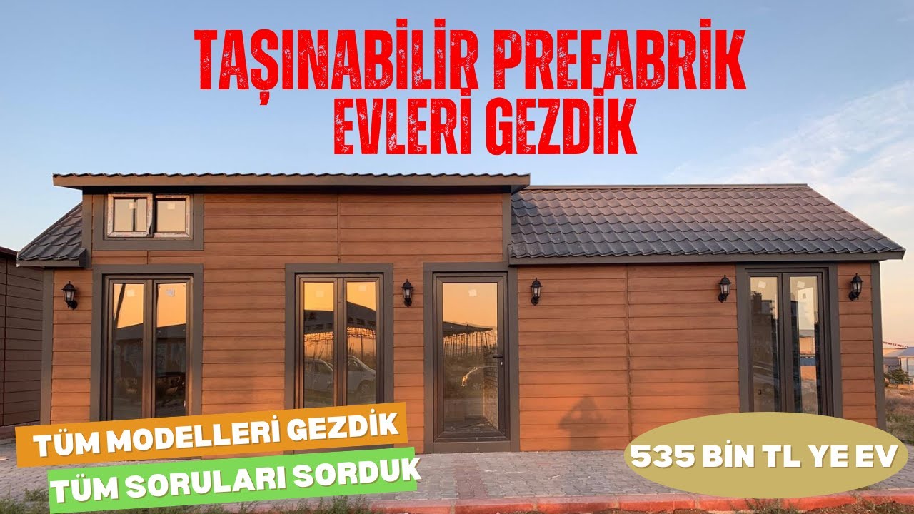 TAŞINABİLİR PREFABRİK EVLERİ Gezdik | 2025 Yılı Prefabrik Ev Fiyatları | Prefabrik Ev Modelleri