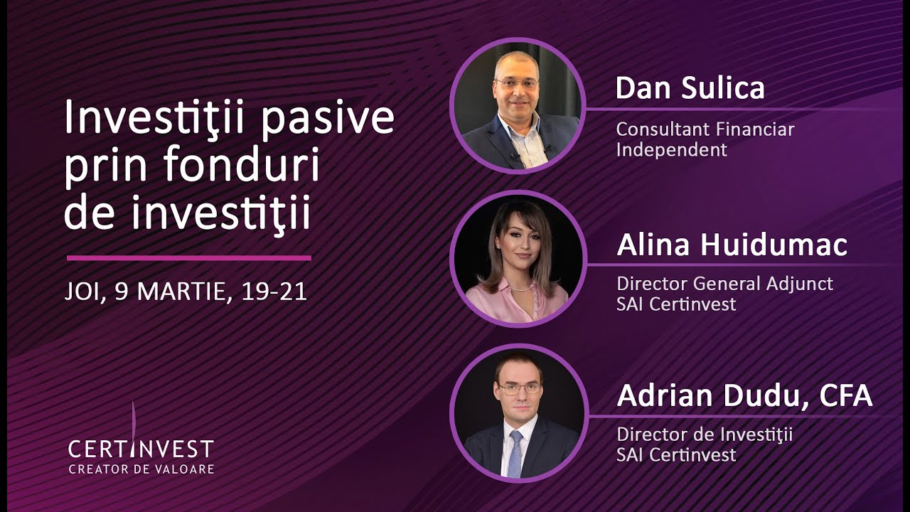 Investitii pasive prin fonduri de investitii