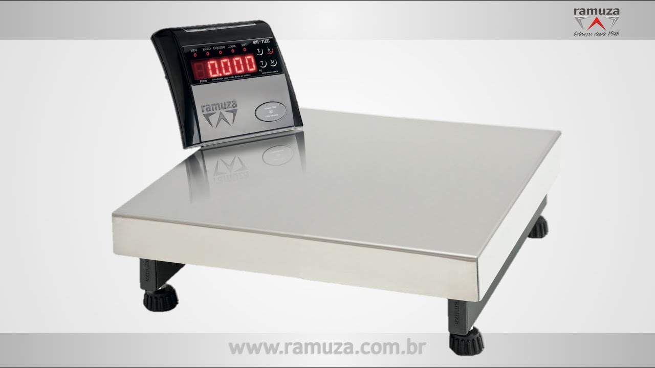 Balanças Industriais Ramuza - DP 300 kg IDR 7.500