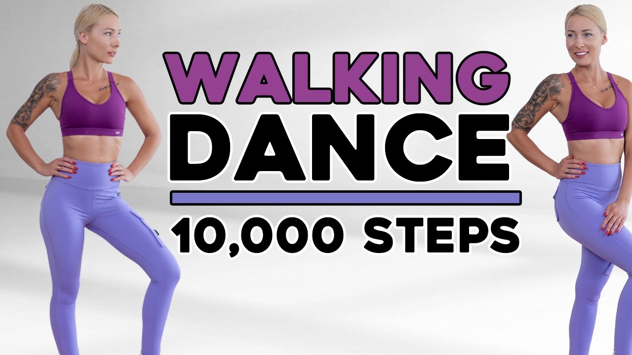 10000 STEPS IN 60 MIN - Walking Cardio Dance Workout to Burn Fat, Mood Booster, No Jumping
