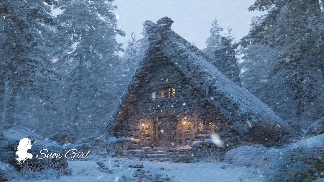 Blizzard & Snowstorm Sounds 🌬️ Sounds for Sleep, Study & Relaxation | Relaxing Winter Ambience