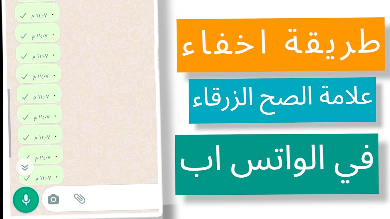 اخفاء علامة الصح في الواتس اب - طريقة اخفاء علامة الصح الزرقاء في الواتس اب  @Mahmoud Atia