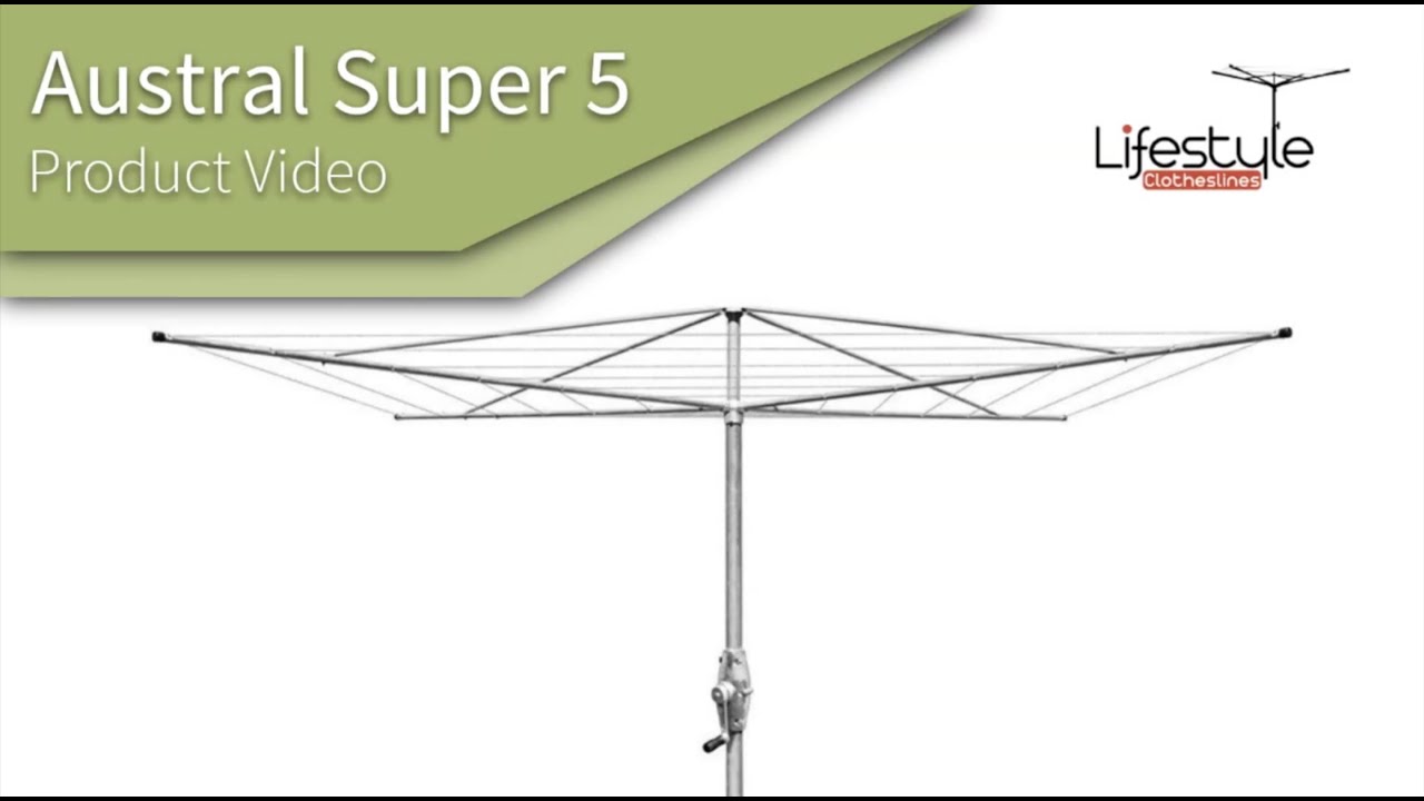 Austral Super 5 Rotary Clothes Hoist Product Video
