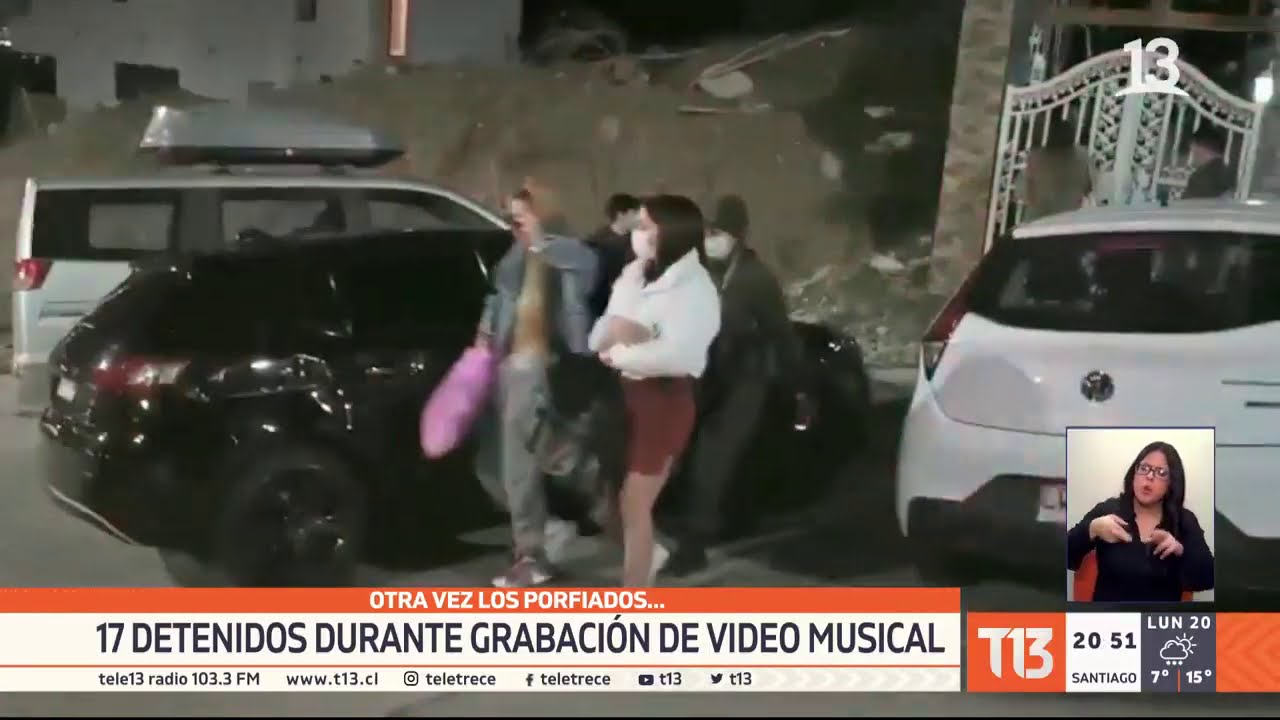 Carabineros detiene a 17 personas que grababan video musical en Pudahuel