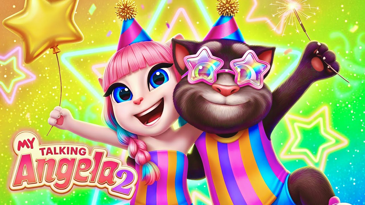 My Talking Angela 2 x My Talking Tom 2 Party | New Event | Gameplay