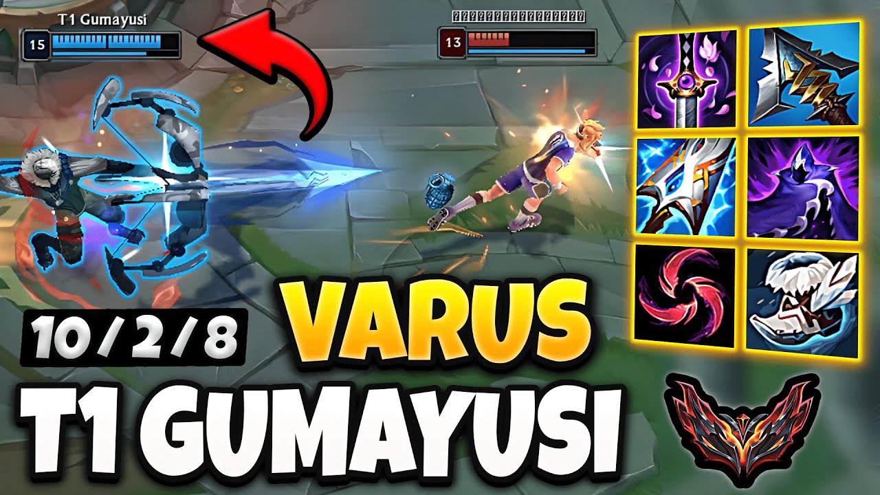 T1 Gumayusi Varus vs Ezreal [ ADC ] Korea Grandmaster Patch 14.3 ✅