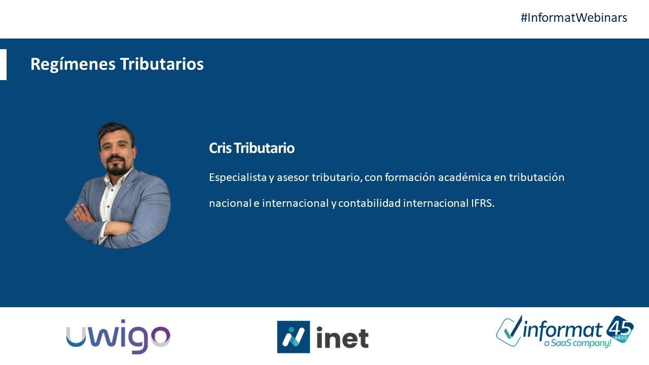 Webinar: Regímenes tributarios | #informatwebinars