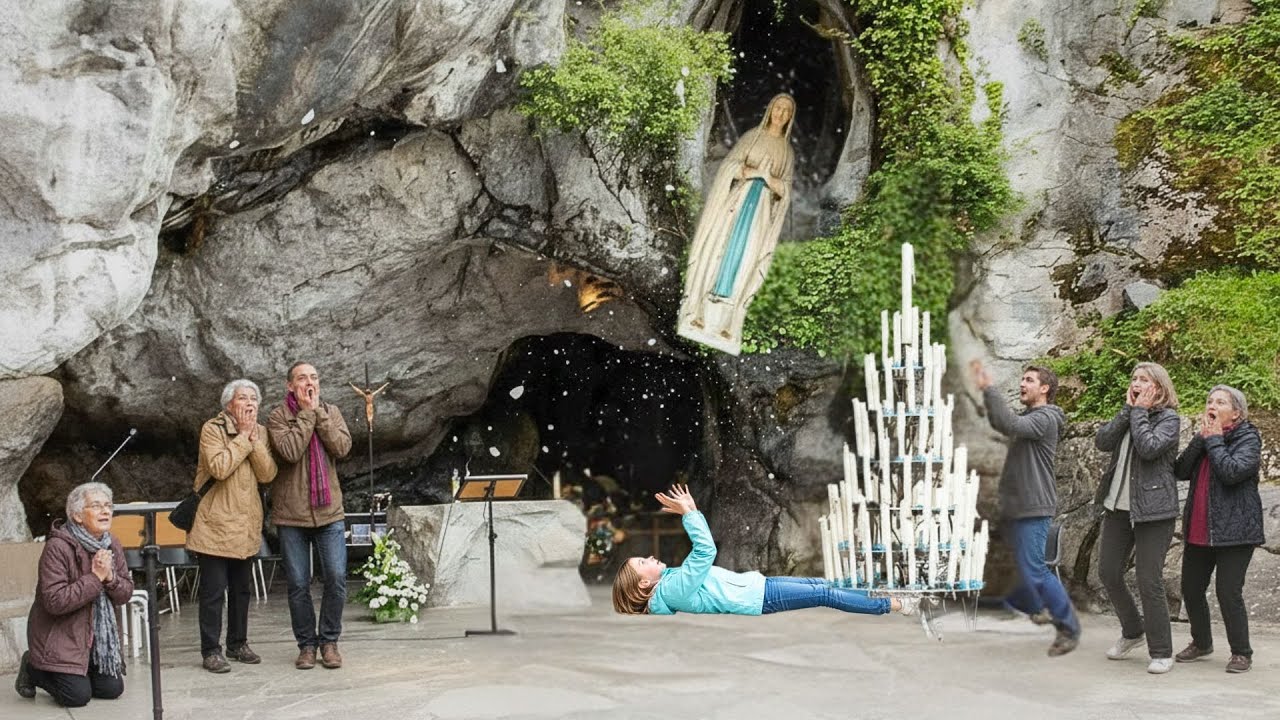 Fillette se jette devant statue de la Vierge pour la protéger à Lourdes… et l'impossible arrive