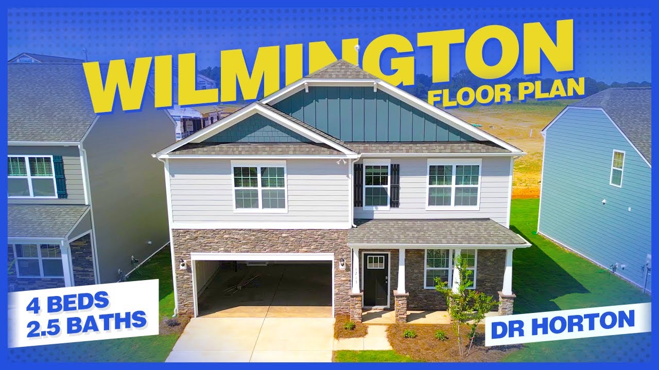 Wilmington Floor Plan by DR Horton | Secrest Commons in Monroe, NC | 4 Beds and 2.5 Baths