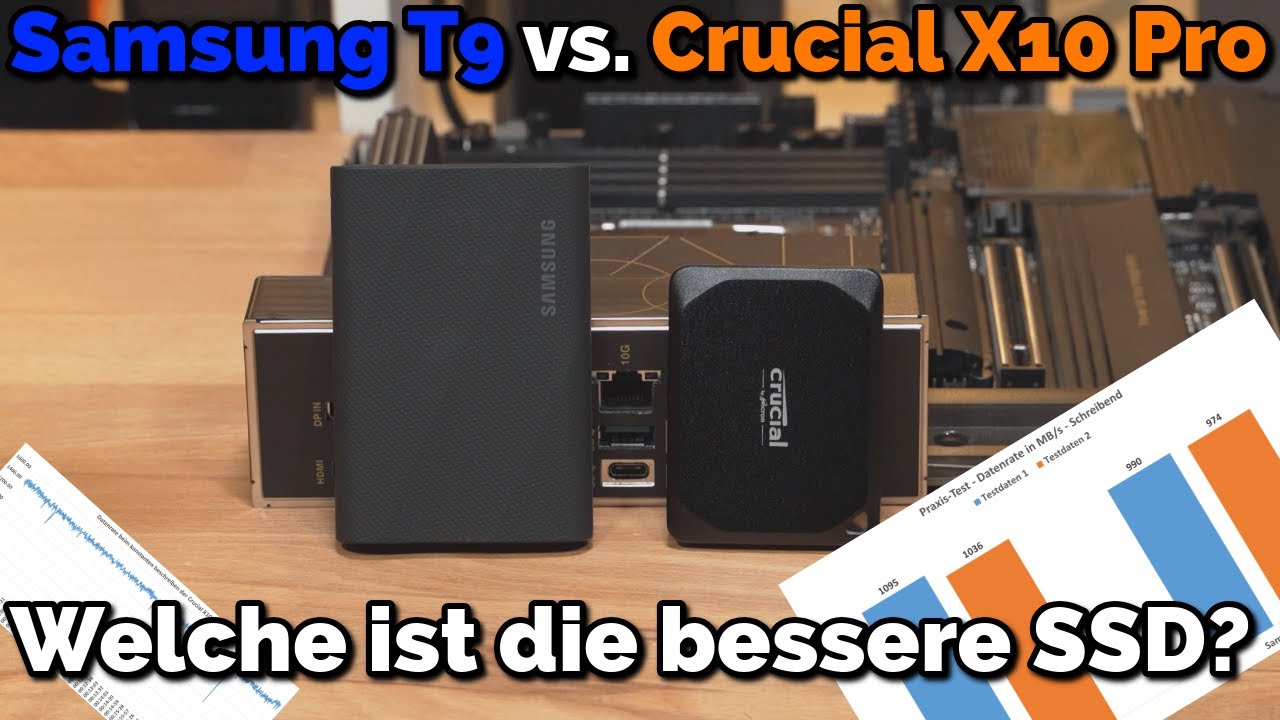 Samsung T9 vs. Crucial X10 Pro, welche ist die bessere 20 Gbit externe SSD?