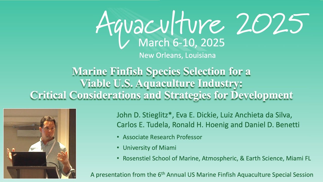 Marine Finfish Species Selection for a Viable U.S. Aquaculture Industry