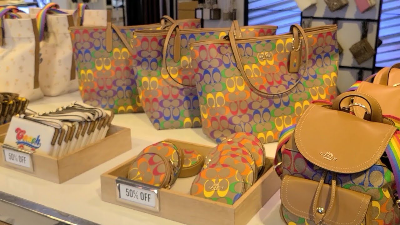 NEW! Coach Outlet Rainbow Pride Collection! Horse & Carriage! Coach Chambray! Shop with Me!