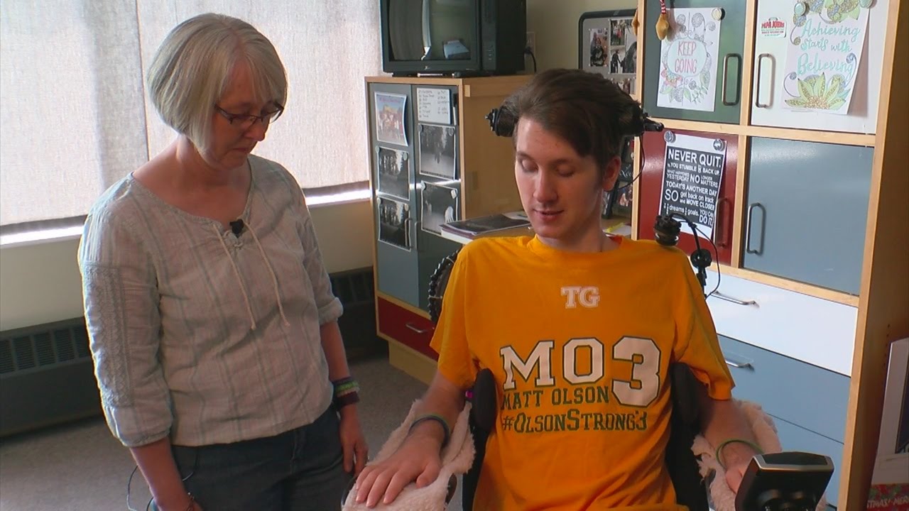 After Paralyzing Injury, Totino-Grace Hockey Player On Tough Road To Recovery