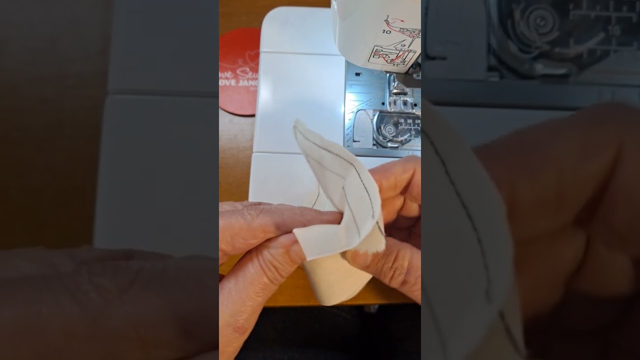 French seam a right angle corner