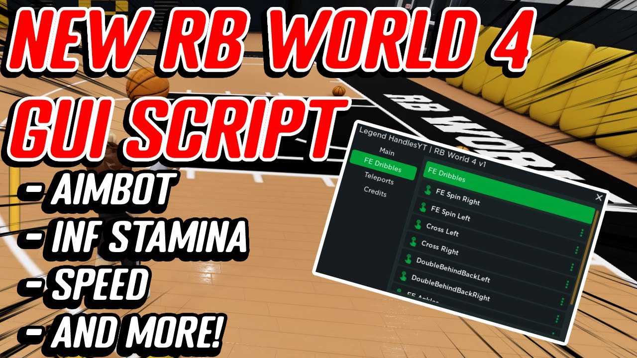 NEW RB World 4 Script GUI Hack (Aimbot, Infinite Stamina, Speed, AND MORE) *PASTEBIN*