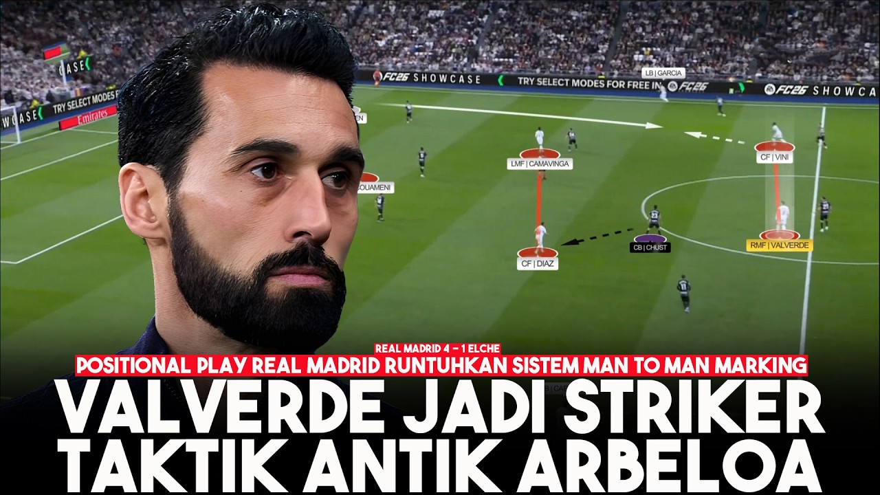 Taktik Antik Arbeloa & Sulap Valverde Jadi Striker Bayangan | Real Madrid 4 - 1 Elche