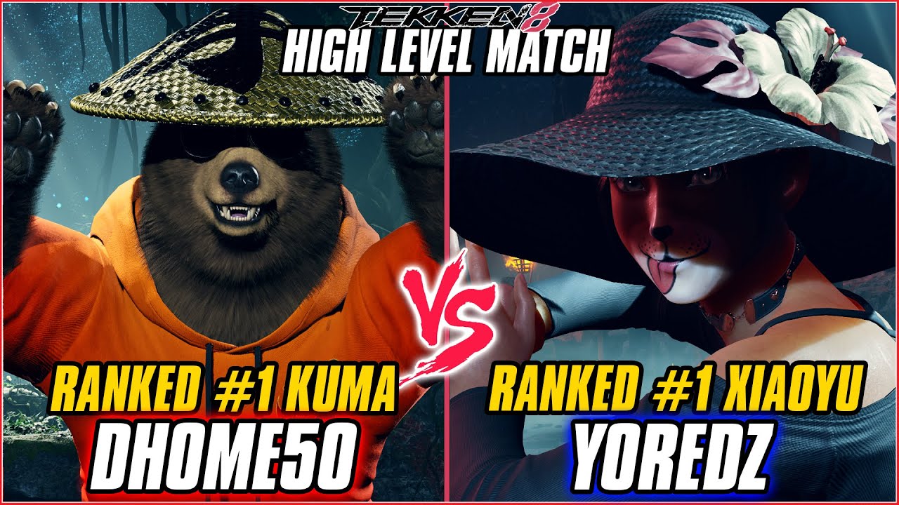 TEKKEN 8 ▰ DHOME50HBK (RANKED #1 KUMA) vs YOREDZ (RANKED #1 XIAOYU) ▰ T8 HIGH LEVEL GAMEPLAY