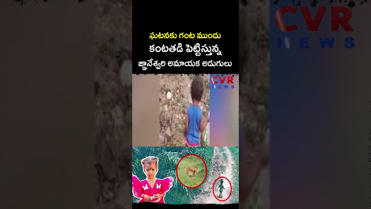 ఘటనకు గంట ముందు కంటతడి పెట్టిస్తున్న జ్ఞానేశ్వరి అమాయక అడుగులు | Gnaneshwari Missing Case | CVR NEWS