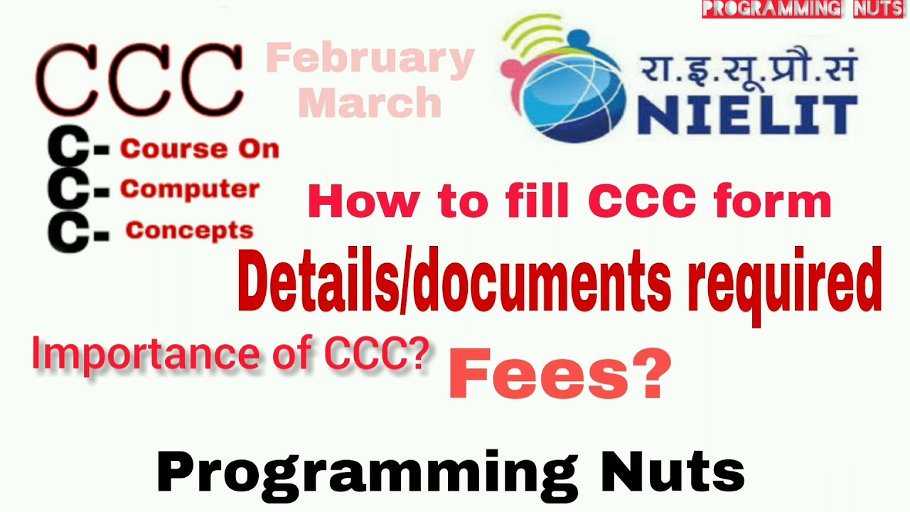 CCC form all important details document required and  benefit of ccc.