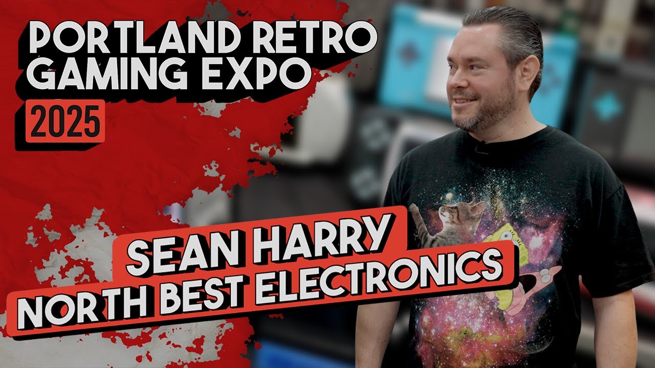 Шон Харри из North Best Electronics на выставке Portland Retro Gaming Expo 2025
