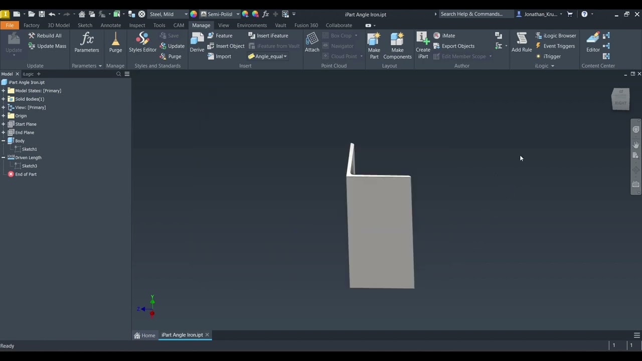 Inventor Custom frame Authoring