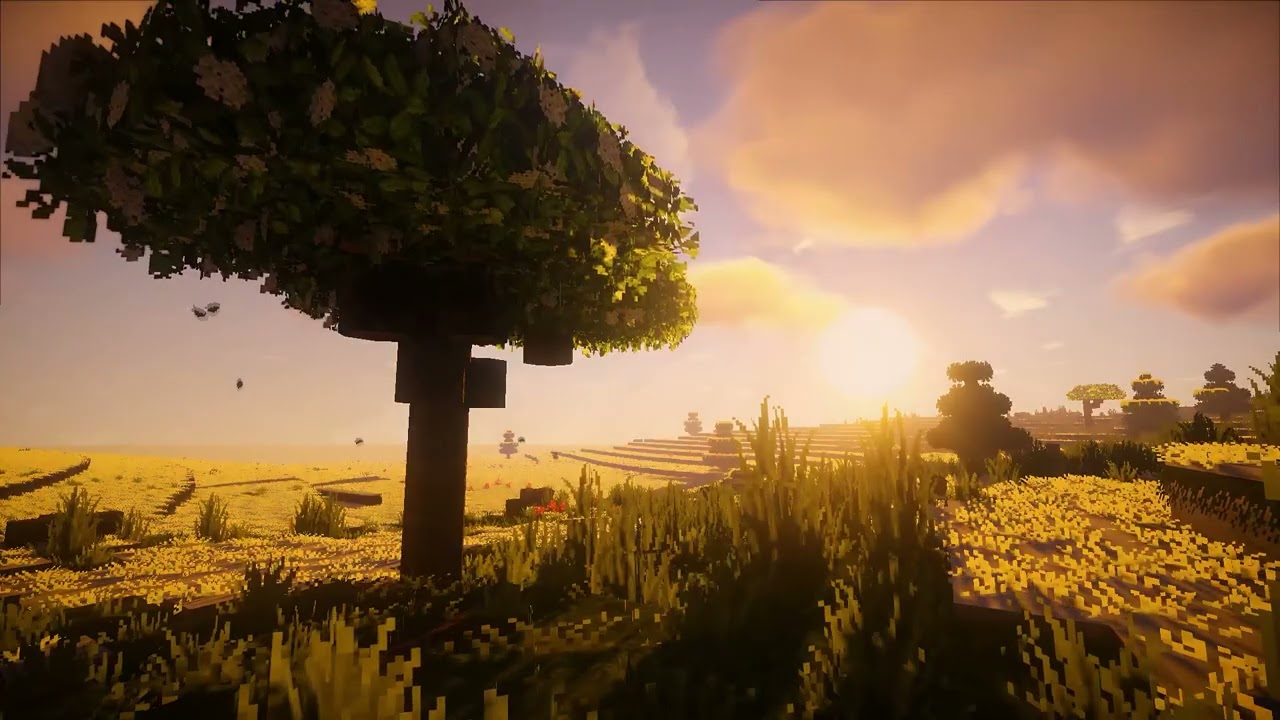 Minecraft Sunset | Ultra Smooth 4K Video Wallpaper | Loopable Background | @4kvideowalls