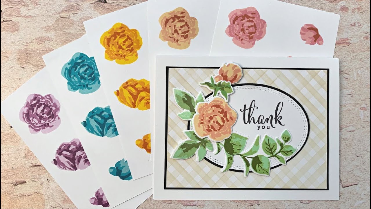Color Combinations for Layered Stamps + Pop Art Flowers Cards