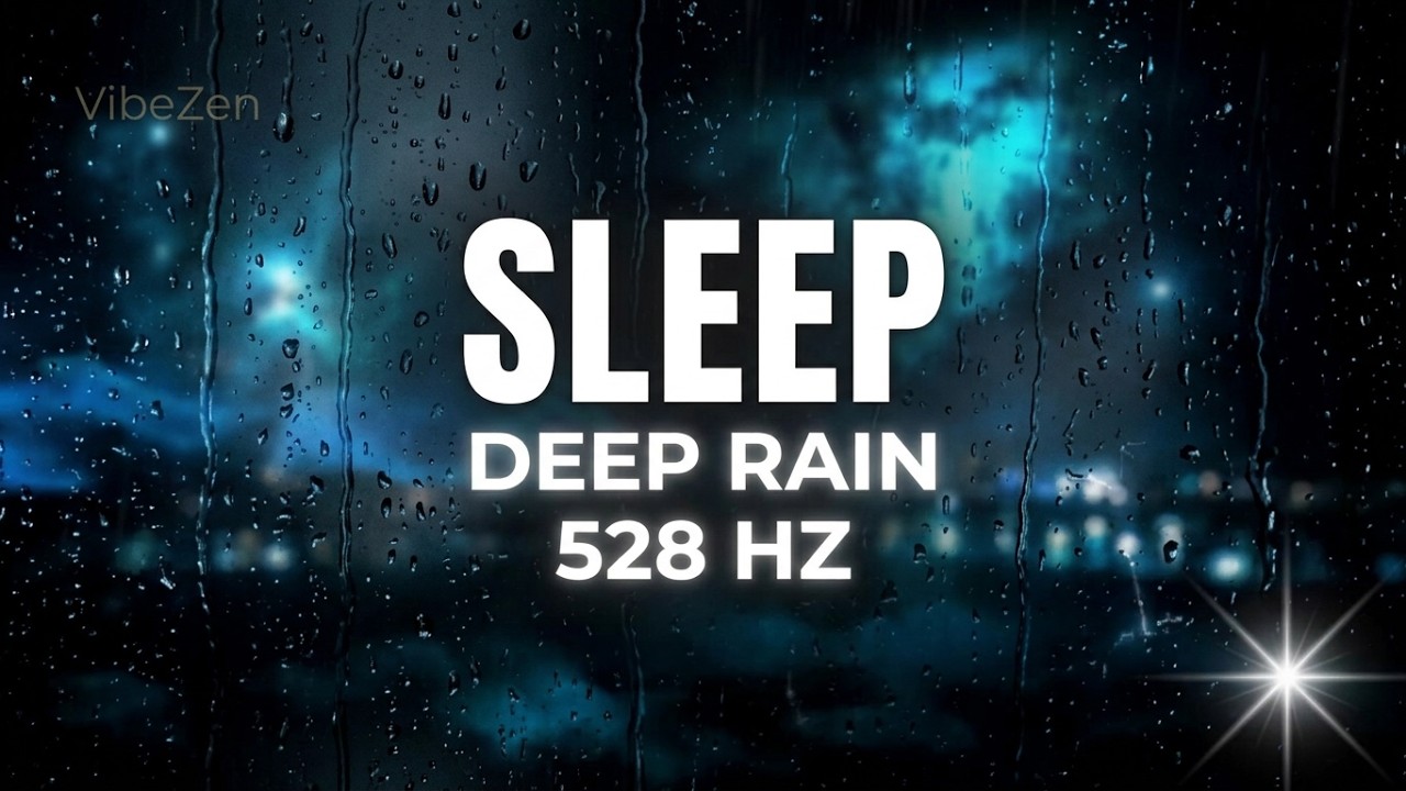 🌙 Шум Дождя для Сна 8 Часов Черный Экран | Black Screen Sleep | 528Hz