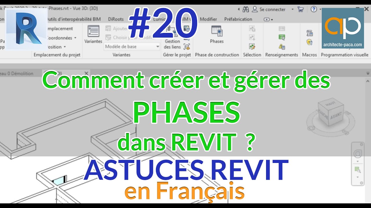 Les PHASES de Projet REVIT - Astuces, gestion et création - Exemple précis