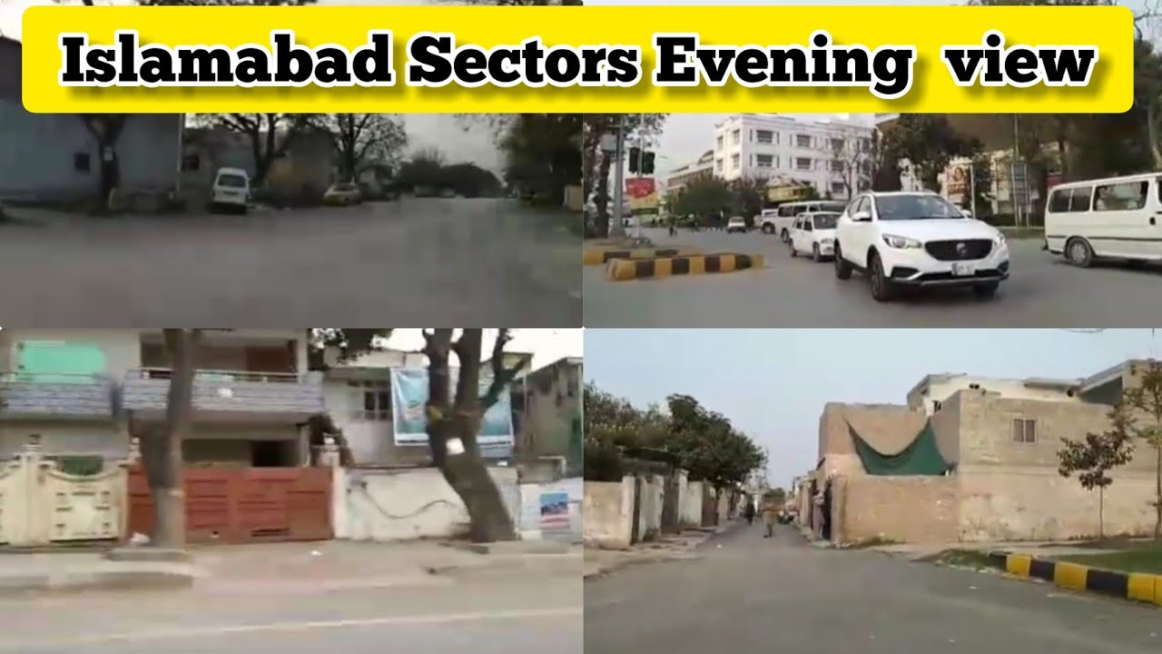 Islamabad Sector Evening Street view / G6, G7  full Visit