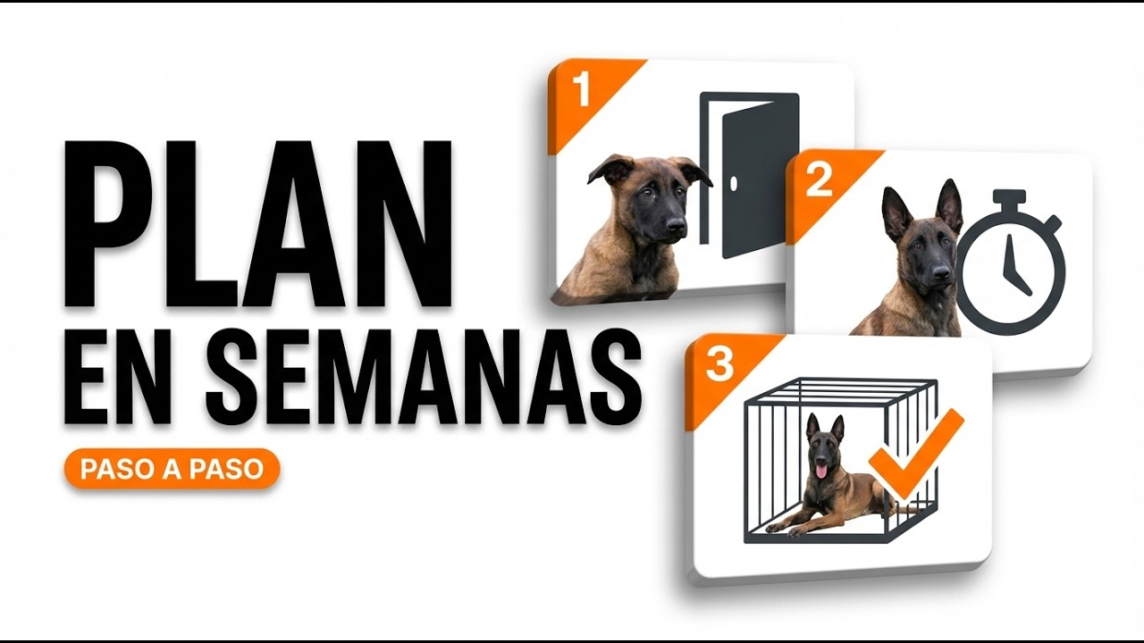 Cachorro NO puede quedarse SOLO: el Plan en semanas para que lo consiga