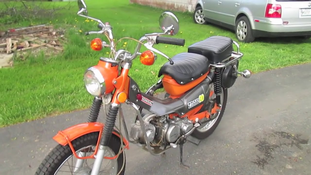 VINTAGE! 1973 Honda Trail 90 - Test Drive