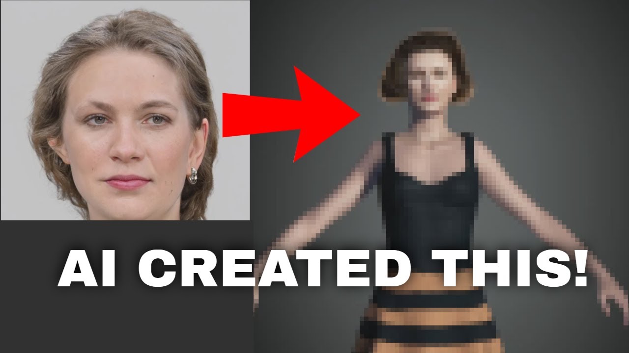 AI Generated Photos to 3D Model Human