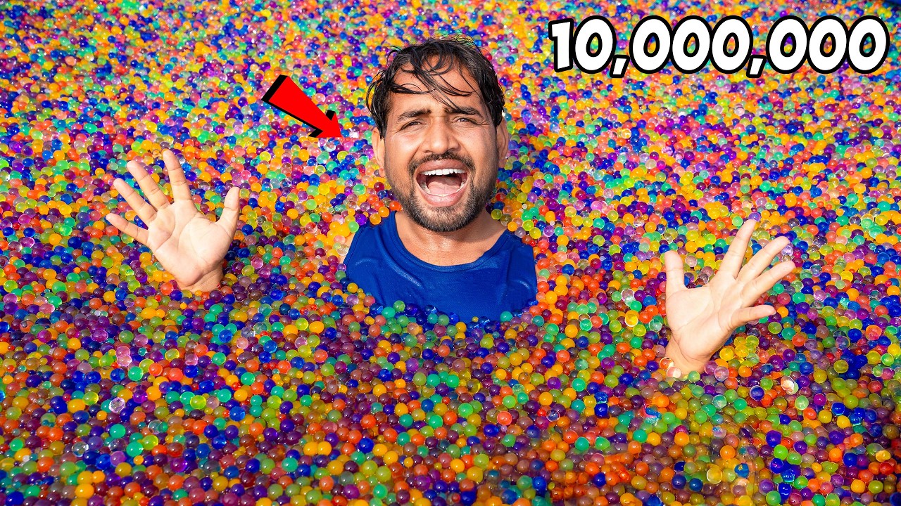 We Made Biggest Orbeez Swimming Pool - 100% Real | Dare 4