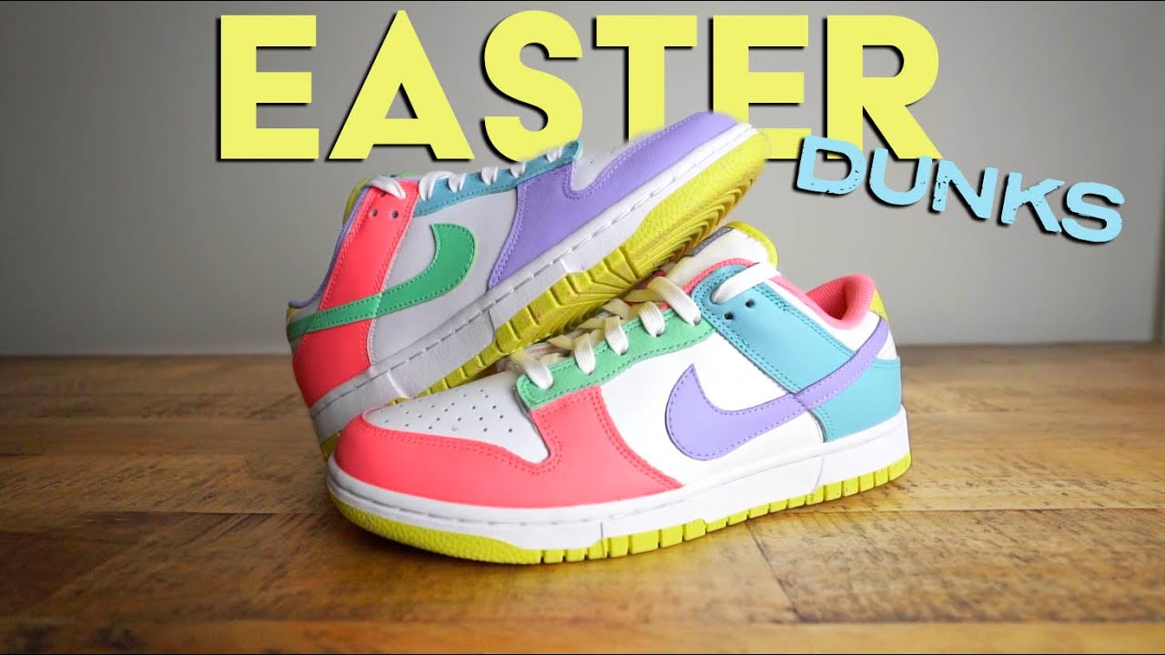 NIKE DUNK SE EASTER Review & Unboxing (These are BRIGHT!)