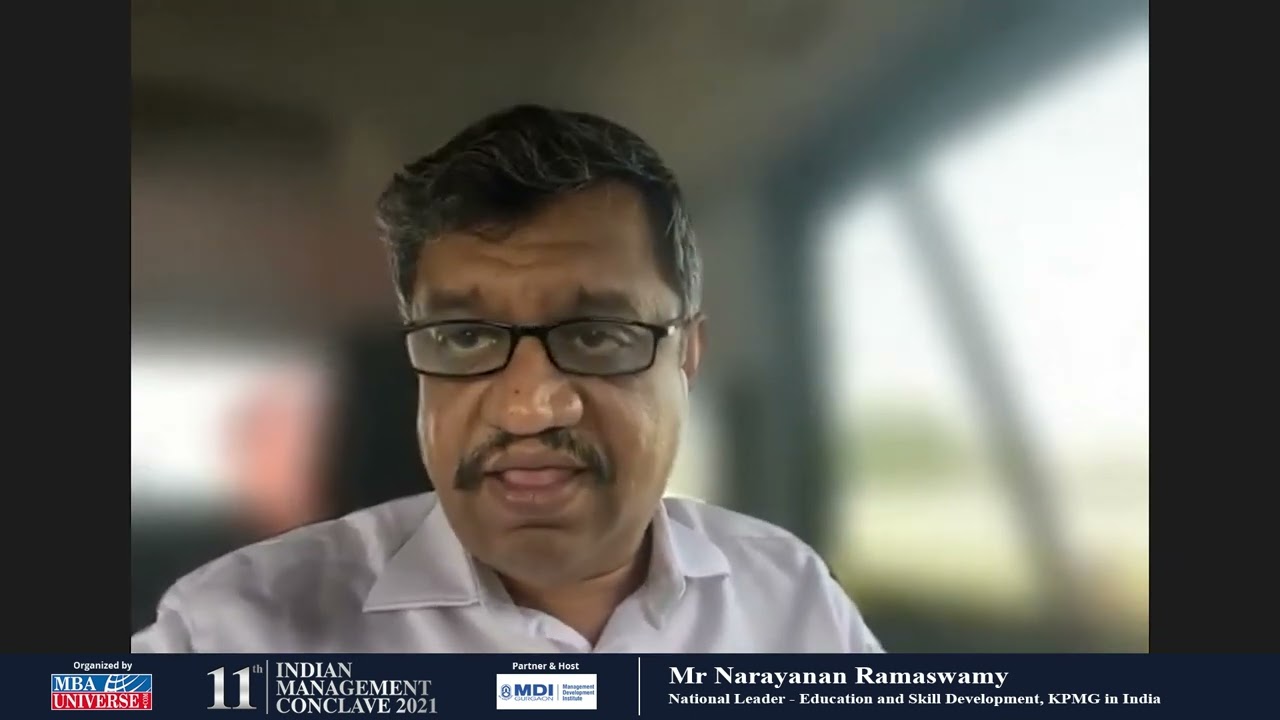 Mr Narayanan Ramaswamy, National Leader - Education and Skill Development, KPMG in India