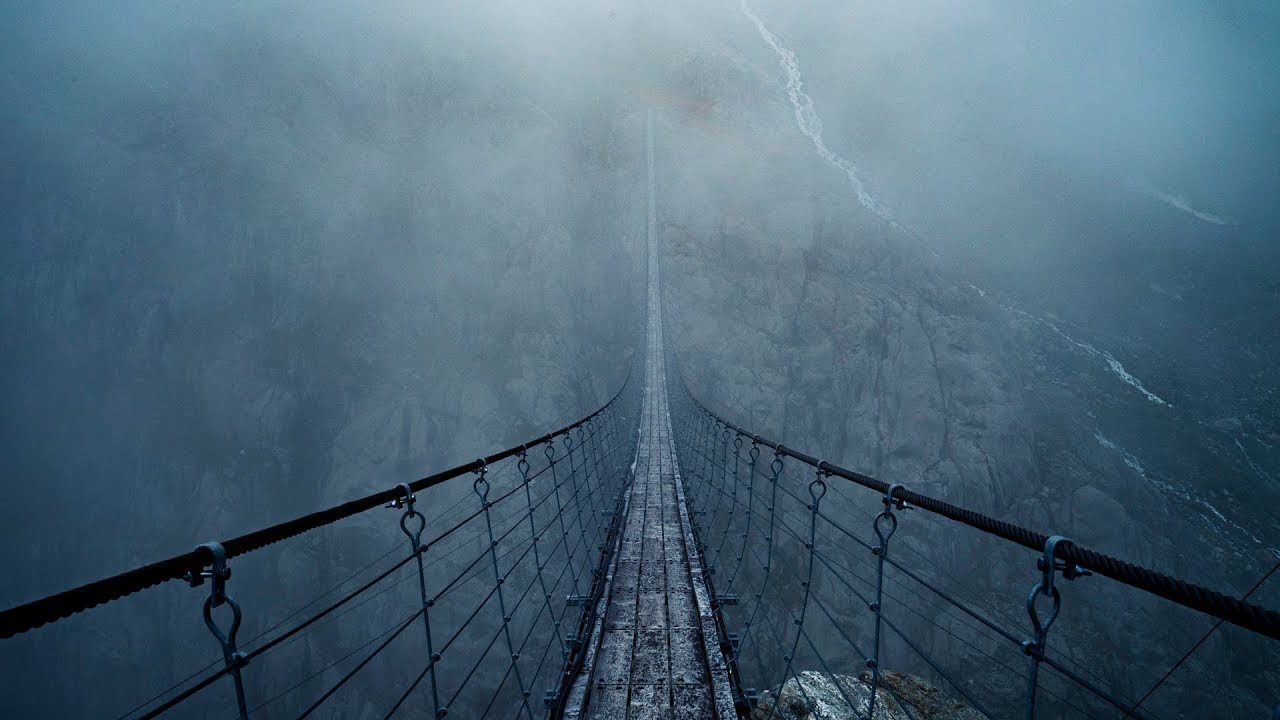 Insane Rope Bridge in Foggy Mountains! - Europe Road Trip #12