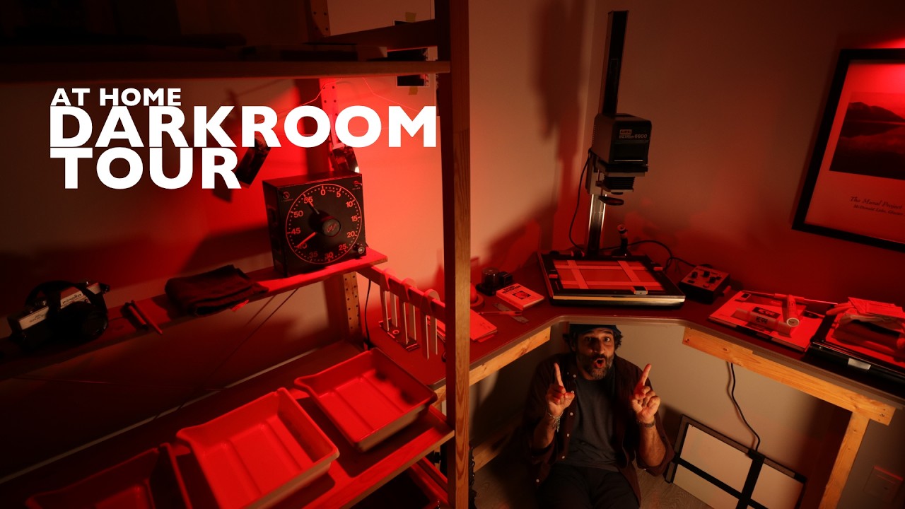 small at home darkroom setup & studio tour