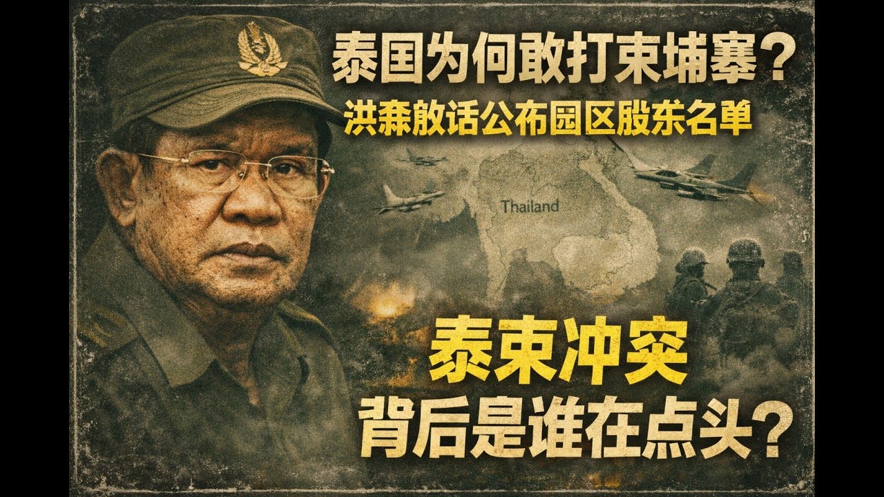 泰国为何敢打柬埔寨？越南屯兵想干什么？泰柬冲突背后是谁在点头？洪森公布园区股东名单 - 拿幸教主 &middot; （老王来了）智库精华 #泰柬冲突 #东南亚局势 #地缘政治