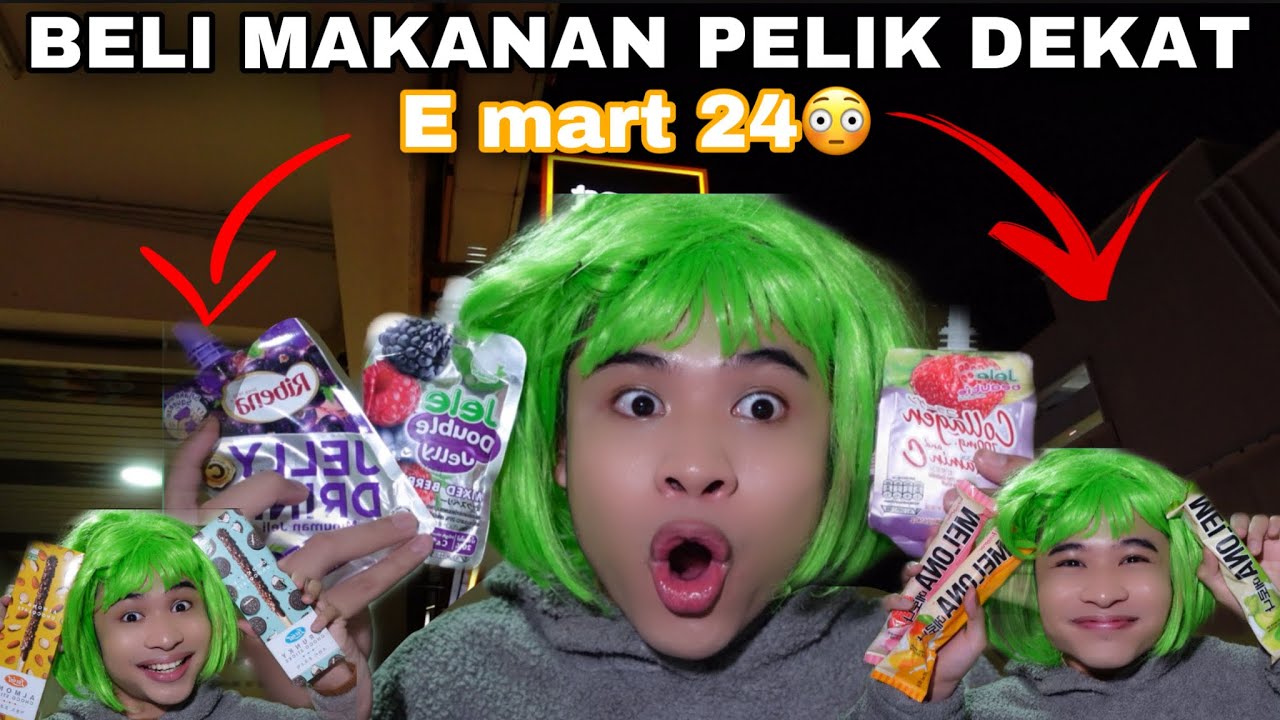 AKU BELI MAKANAN PELIK2 DEKAT E MART24😳| PELIK TAPI SEDAP😱