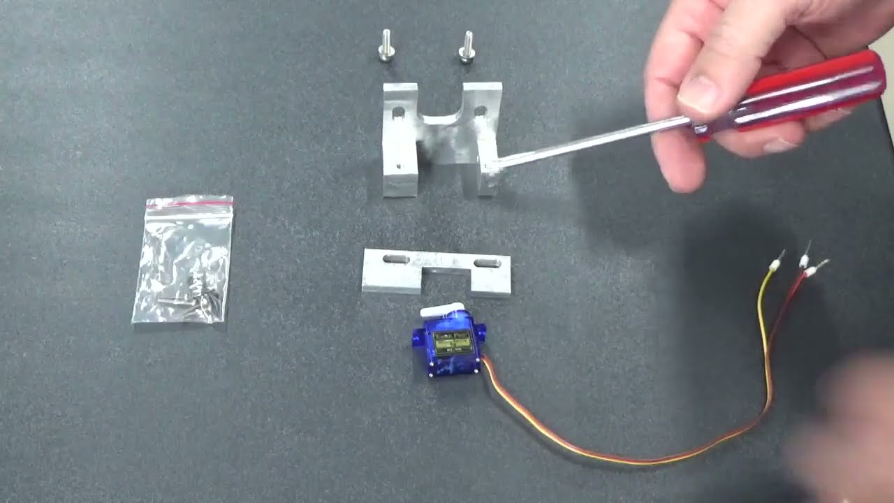 Machining an aluminium bracket using the Hafco HM 54GV mill to support a servo motor part 6 (final)