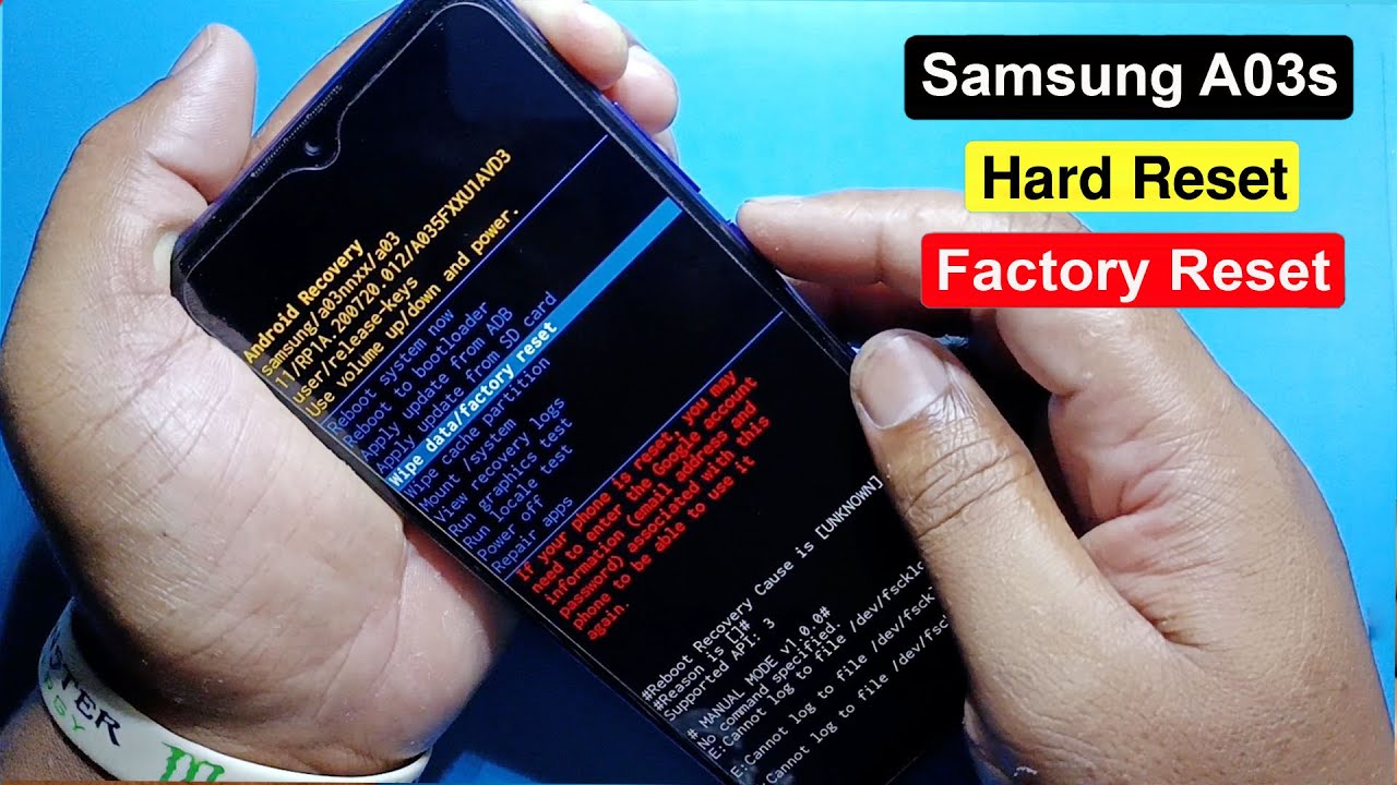 Samsung Galaxy A03s Hard Reset/Samsung A03s (A037F) Factory Reset/Remove Screen Lock/Erase All Data