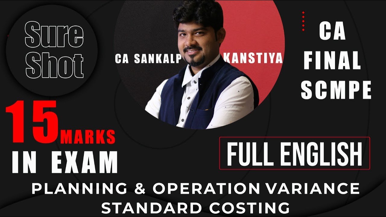 CA FINAL PLANNING AND OPERATIONS FULL ENGLISH REVISION BY CA SANKALP KANSTIYA